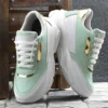 Green Color Block Women's Sneakers